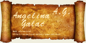 Angelina Galac vizit kartica